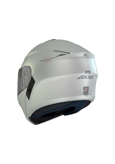 Axxıs Storm Sv Solid A0 Gloss Çene Açılır Motorsiklet Kaskı Beyaz