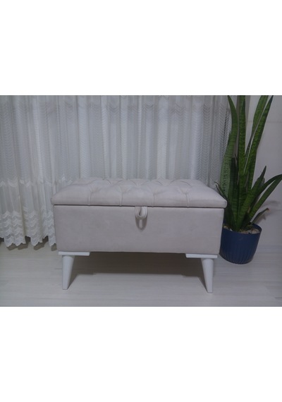 Sandıklı Puf Bench Ayakucu 65 35 Krem