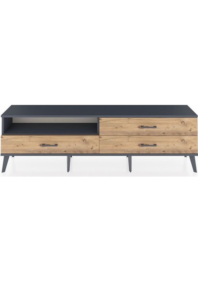 Arges Tv Ünitesi Tek Raflı 3 Çekmeceli 176x30x51 Antrasit-antrasit/çam Antrasıt/atlas Çam Arges Tv Ünitesi Tek Raflı 3 Çekmeceli 176x30x51 Antrasit-antrasit/çam Antrasıt/atlas Çam