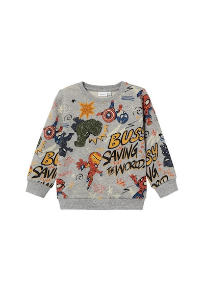 Name It Marvel Gri-melanj Erkek Çocuk Sweatshirt 13221166 001 Gri Melanj