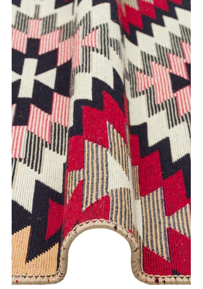 Red Multy Yıkanabilir Çift Taraflı Modern Desenli Dokuma Kilim