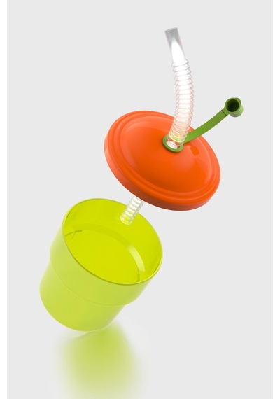 Renga Fizbo 250 Ml Pipetli Pp Bebek Bardak 221007 Yeşil - Turuncu