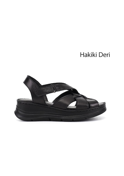 Gönderi(R) Gönderi R Kadın Siyah Cırt Bantlı Dolgu Topuk Hakiki Deri Sandalet Dyza65145873 Gönderi(R) Gönderi R Kadın Siyah Cırt Bantlı Dolgu Topuk Hakiki Deri Sandalet Dyza65145873