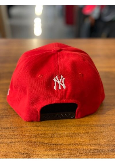 Hamze Ny Yankees Unisex Pamuklu Hiphop Snapback Rapper Basket Cap Şapka Beyaz - Lacivert