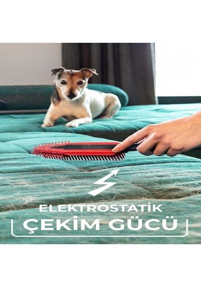 Vld0000000469 Vileda Pet Pro Elektrostatik Tüy Toplayıcı Fırça, Dar Alanlar İçin İdeal, Yıkanabilir, Uzun Ömürlü Vileda
