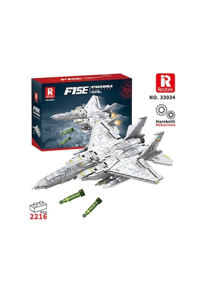 Reobrix Fighter Aircraft American Mcdonnell Douglas 33034 Brick Yapım Seti