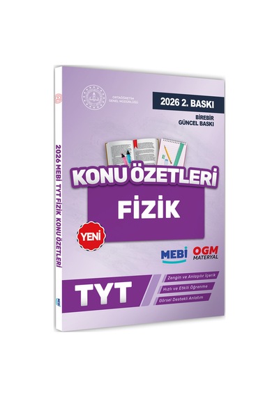 2026 YKS-TYT Mebi-ogm Fizik Pratik Konu Özet Kitabı Renkli A4 Boyut Görsel Destekli Baskı Ücreti