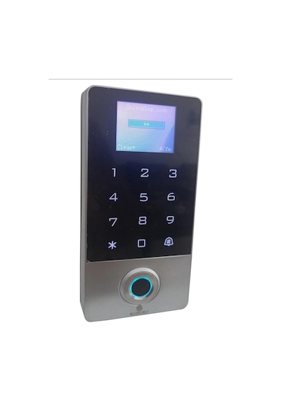 Sr-214 Lcd Em-w Ip68 Parmak İzi Kart Şifre Okuyucu Lcd Ekranlı Metal Kasa 125 Khz 3 Adet