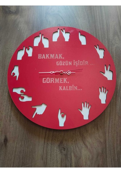 Mrchediyesepeti Duvar Saatleri Kişiye Özel Tasarım Şık Ve Kaliteli No963 Çok Renkli