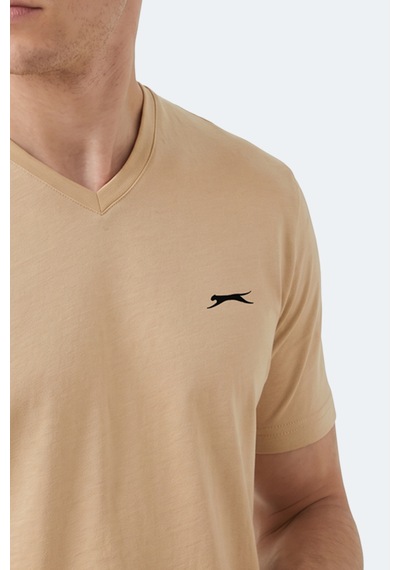 Slazenger Rıvaldo T Erkek Bej Tişört
