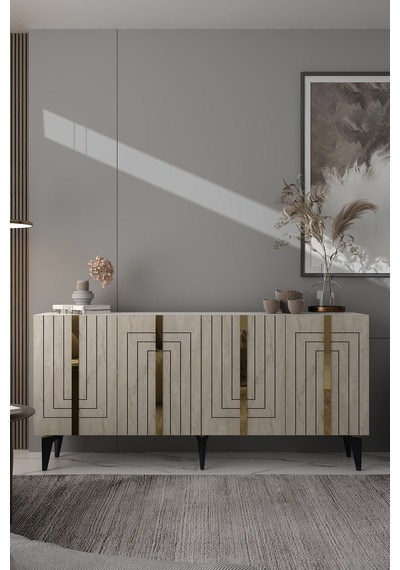 180dhdk14bta Artemis Pleksi Ve Lazer Çizgi Desen Konsol Beyaz-traverten-altın 180dhdk14bta Artemis Pleksi Ve Lazer Çizgi Desen Konsol Beyaz-traverten-altın
