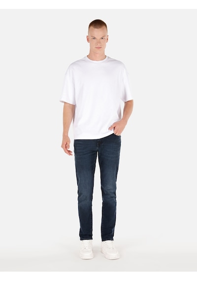 Colin's Colins 041 Danny Dar Kesim Düşük Bel Dar Paça Koyu Mavi Erkek Pantolon Cl1070531 Denim