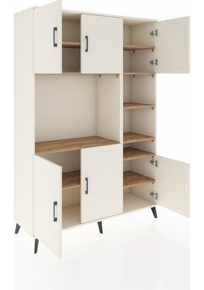 Hyperion Dolap 10 Raflı 6 Kapaklı 132x44x195 Aytaşı-aytaşı/çam Aytaşı Hyperion Dolap 10 Raflı 6 Kapaklı 132x44x195 Aytaşı-aytaşı/çam Aytaşı