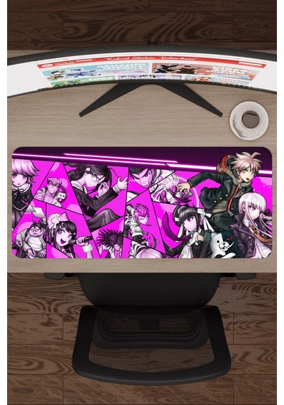 Danganronpa Kaymaz Dikişli Kauçuk Oyuncu Mousepad V2 - 70x30 Xl Gaming Mouse Pad Fare Altlığı
