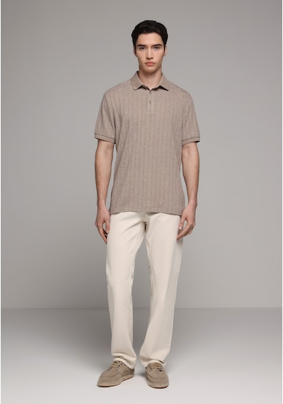 Colin's Colins Regular Fit Polo Yaka Düz Erkek Gri Kısa Kol Tişört Cl1080246 Q1.v1 Tpe