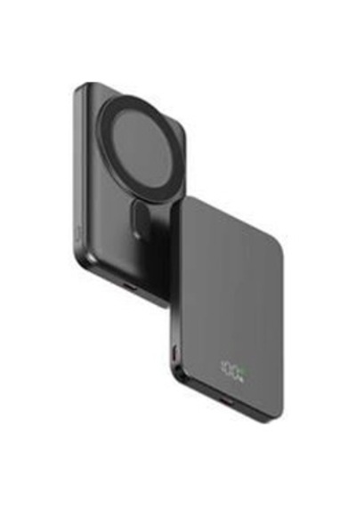 Snapron Snp-3020 Slim Pd 22.5w Hızlı Şarj Lcd Ekran Magsafe 5000 Mah Powerbank Siyah