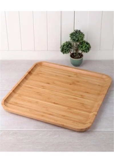 Tedar Bambu Kare Sunum Tabağı 30cm Royaleks-kr3030 Najmaddin 6411267