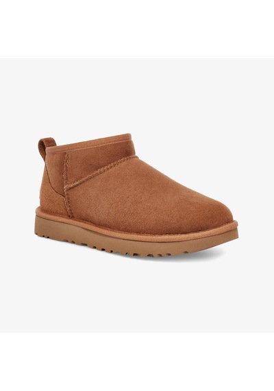 Ugg Classic Ultra Mini Chesnut Kadın Kahverengi Bot Düz 1116109 Kahverengi