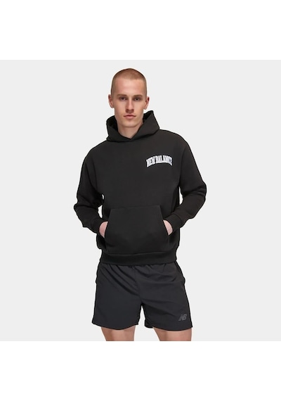New Balance Siyah Erkek Hoodie Kapşonlu Sweatshirt Unh3350-bk Siyah