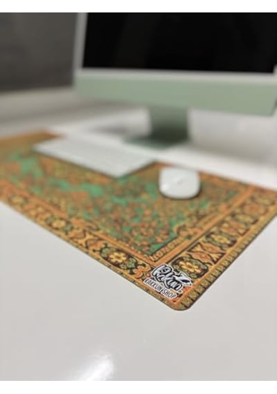 Mouse Pad, 30x70 Cm, Mavi Halı Desen Baskılı, Kaymaz Taban, Bilek Destekli, Dikişsiz Kenar, Ergonomik, Ofis Ve Oyuncular İçin Yeşil Mouse Pad, 30x70 Cm, Mavi Halı Desen Baskılı, Kaymaz Taban, Bilek Destekli, Dikişsiz Kenar, Ergonomik, Ofis Ve Oyuncular İçin Yeşil