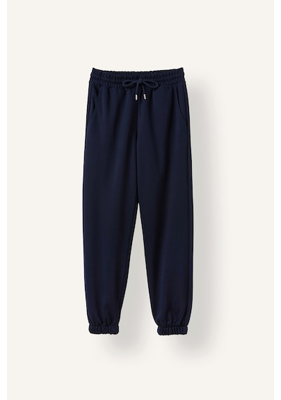 Defacto Okula Dönüş Jogger Fıt Basıc Düz Kalın Sweatshirt Kumaşı Pantolon F9622ax26wnnv251 Lacivert-nv251