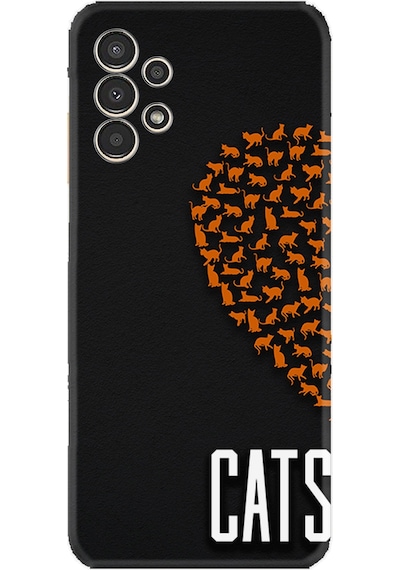 Samsung Uyumlu Galaxy A14 Kılıf Silikon Desen Özel Seri Cats 1792