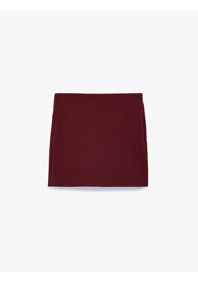 Koton Basic Mini Şort Etek Bordo 6wkg70049aw Bordo