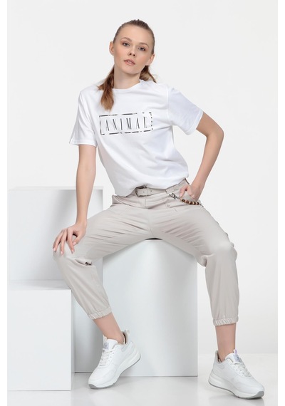 Jogger Pantolon Beyaz