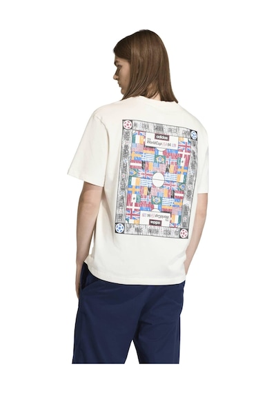 Kd1430-e Adidas Flag Gfx Ss T Erkek T-shirt Bej Kd1430-e