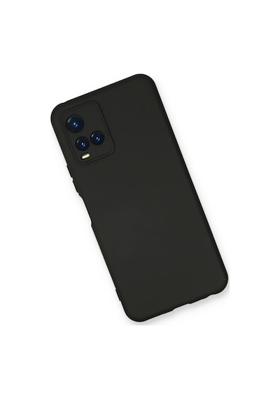 Vivo Y21s Kılıf Nano İçi Kadife Silikon - Siyah Diğer