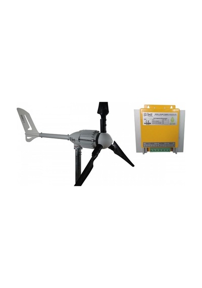 I-1000W 48V Rüzgar Türbini + Hibrit Şarj Kontrol Cihazı