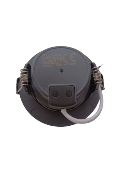 Rıo Led Spot 5W Cob Led Siyah Kasa Yuvarlak Beyaz