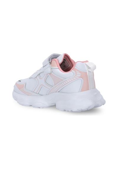 Slazenger Fıffy Kız Çocuk Cırtlı Beyaz / Pembe Günlük Spor Ayakkabısı Beyaz - Pembe