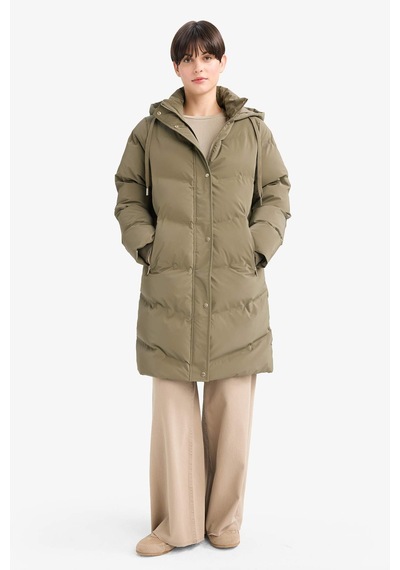 Defacto Regular Fit Kapüşonlu Fermuarlı Parka F2876ax25wnkh402 Haki-kh402