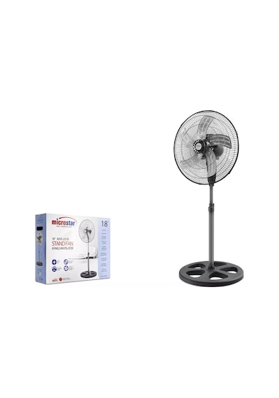 Microstar Msr-2518 18" Ayaklı Vantilatör 75w - Metal Pervane