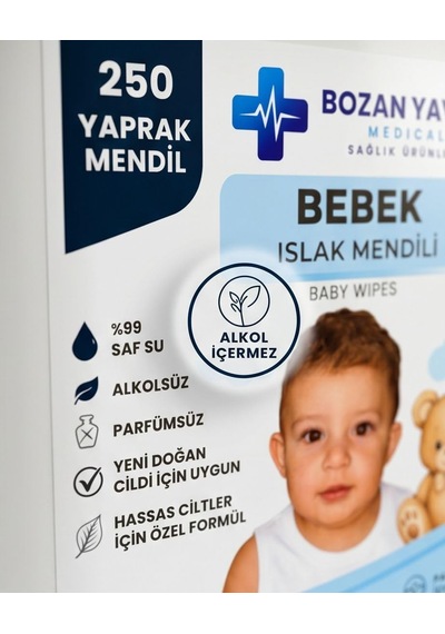 Bebek Islak Mendili 250li Kova Hassas Ciltler 1000'li Set