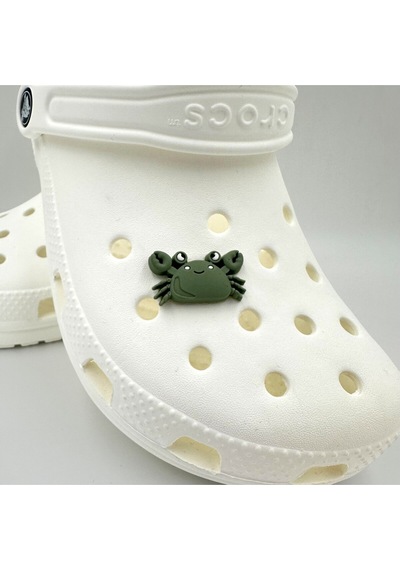 Crocs Terlik Süsü Ve Aksesuarı , Çanta Süsü Jibbitz 3d Yengeç 04 Görsel Figür Aksesuar Yeşil