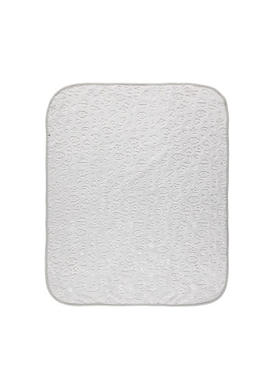 Civil Baby Bulut Yıldız Empirme Baskılı 100x120 CM Battaniye - Gri