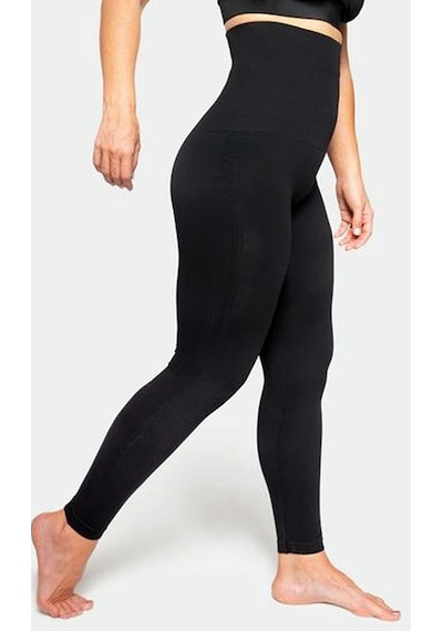 Akdağ Sportswear Dikişsiz Yüksek Bel Toparlayıcı Korseli Bel Bantlı Siyah Korse Taytsiyah S Siyah