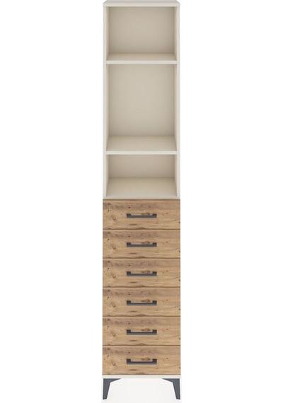 Arges Dolap 3 Raflı 6 Çekmeceli 44x30x221 Aytaşı-çam Aytaşı