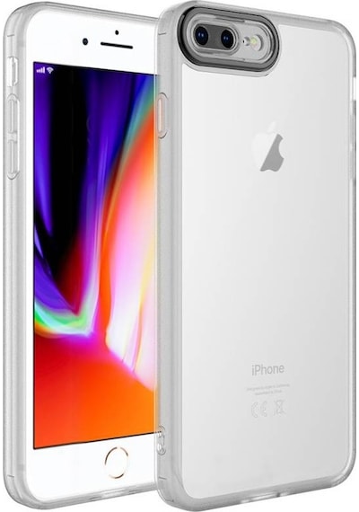 Apple Uyumlu iPhone 7 Plus İle Kılıf Kamera Korumalı Transparan Arka Yüzey Telefon Kılıfı