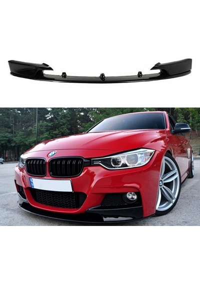 Bmw F30 M Technic Ön Lip Parlak Siyah Plastik Ön Ek Karlık 2012 - 2018 Karlık+bodykit+ek