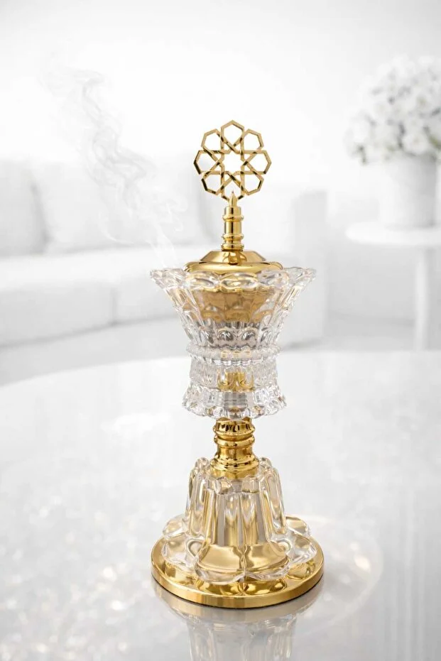Banum Luxury Lux Cam Ve Çelik Tütsülük