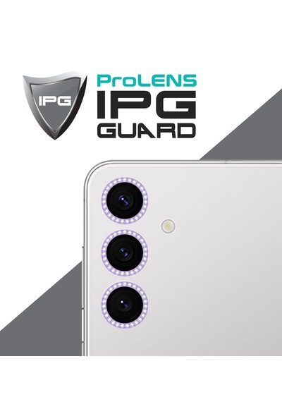 Galaxy Uyumlu S25/s24 Plus Ipg Kamera Lens Koruyucu Taşlı Mor