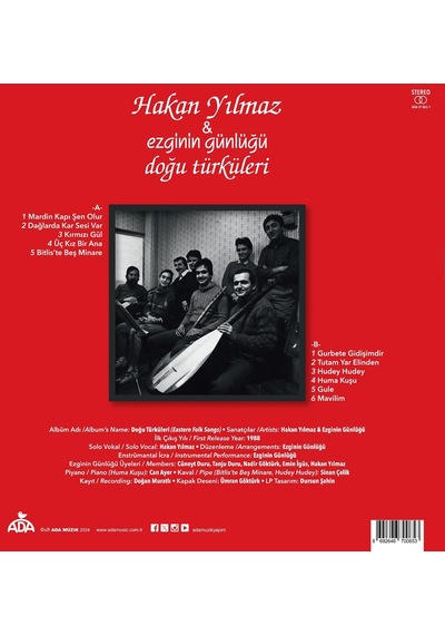 Hakan Yılmaz & Ezginin Günlüğü - Doğu Türküleri Plak