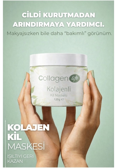Collagen Life Akne Ve Siyah Nokta Karşıtı Kolajenli Kil Maskesi 125gr