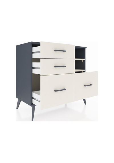Hyperion Şifonyer 2 Raflı 4 Çekmeceli 88x44x80 Antrasit-aytaşı Aytaşı Hyperion Şifonyer 2 Raflı 4 Çekmeceli 88x44x80 Antrasit-aytaşı Aytaşı