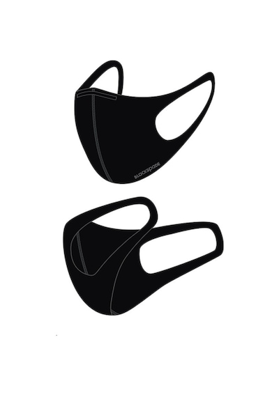 BLACKSPADE Unisex Koruyucu Maske Siyah L