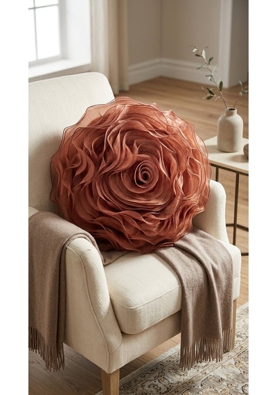 Rose Terracotta Yastık Çok Renkli