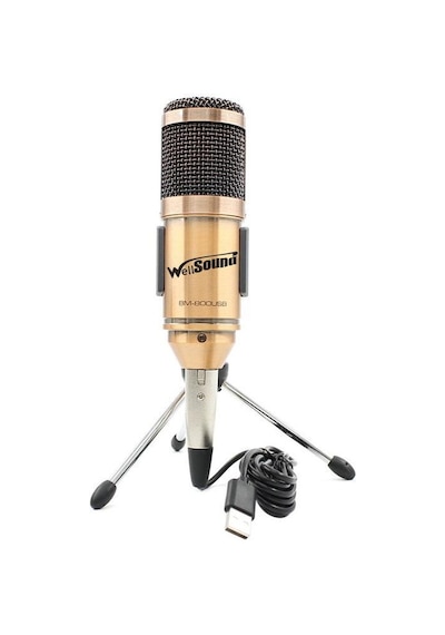 WellSound BM-800 USB Profesyonel Masa Mikrofonu